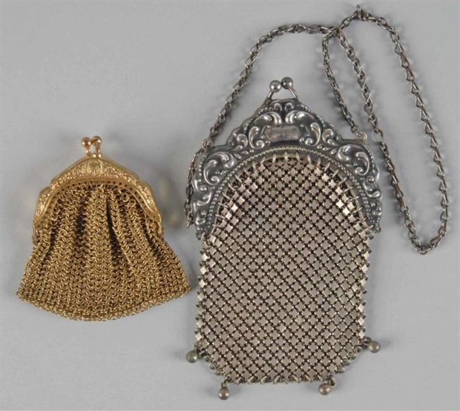 LOT OF 2: CHILDS MESH PURSES.                    
