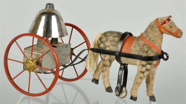 GERMAN HORSE-DRAWN BELL TOY.                      