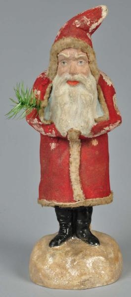 CHRISTMAS SANTA BELSNICKEL CANDY CONTAINER.       
