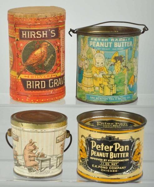 LOT OF 4: ASSORTED PRODUCT CONTAINERS.            