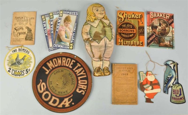 LOT OF 12: ASSORTED ADVERTISING ITEMS.            