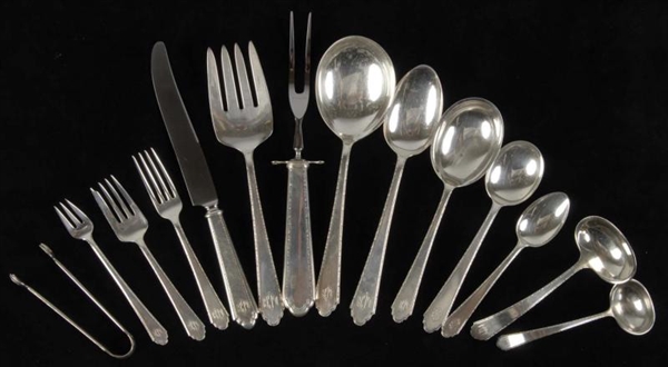 LOT OF WILLIAM & MARY STERLING SILVER FLATWARE.   