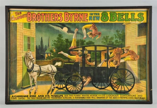 BROTHERS BYRNE "8 BELLS" CARRIAGE THEATER POSTER. 