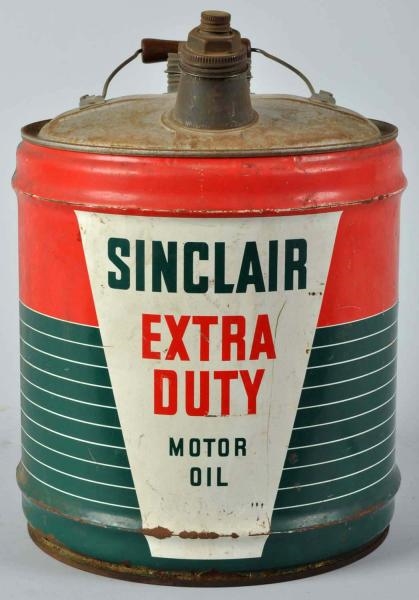 SINCLAIR EXTRA DUTY MOTOR OIL CAN.                