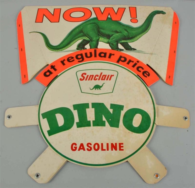 LOT OF 2: SINCLAIR AUTO DINO SIGNS.               