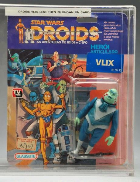 STAR WARS DROIDS VLIX CARDED FIGURE.              