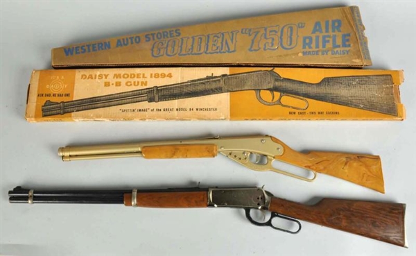 LOT OF 2: VINTAGE DAISY TOY AIR RIFLES.           