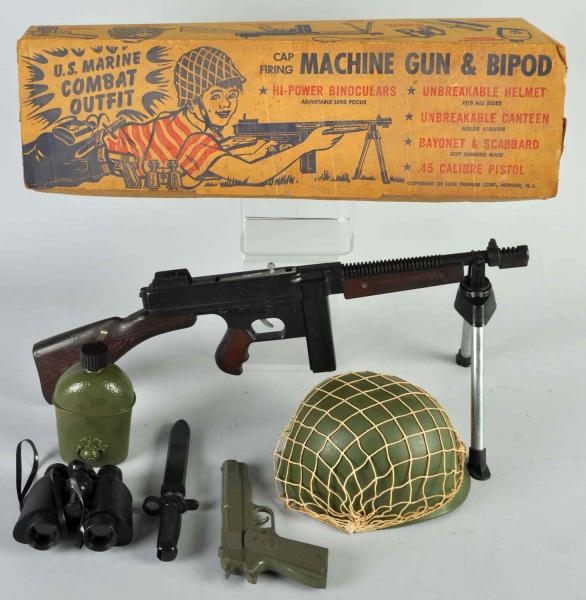 LOT OF 3: MILITARY GUN TOY SETS.                  
