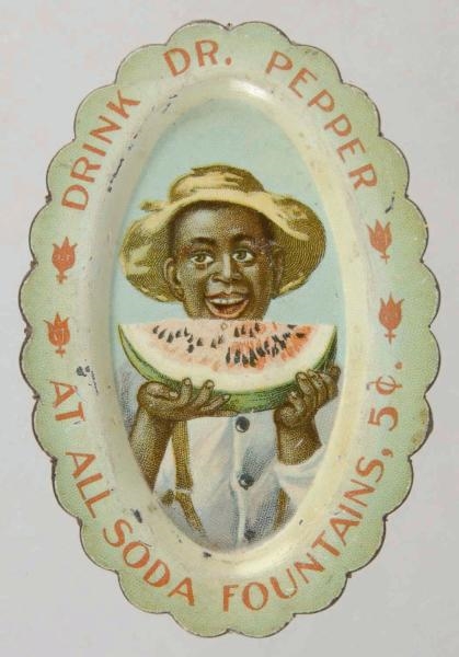 DR. PEPPER PIN TRAY WITH BOY & WATERMELON.        