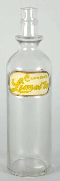 CLEDONS LIMELLO SYRUP BOTTLE.                   