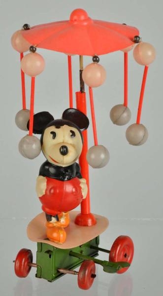 CELLULOID DISNEY MICKEY MOUSE WHIRLIGIG TOY.      
