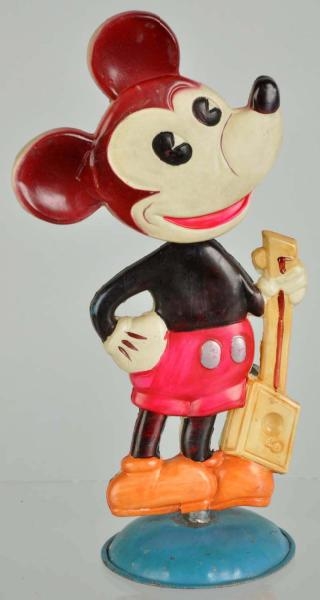 CELLULOID MICKEY MOUSE NODDING TOY.               