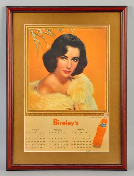 1958 BIRELEYS ADVERTISING CALENDAR.              