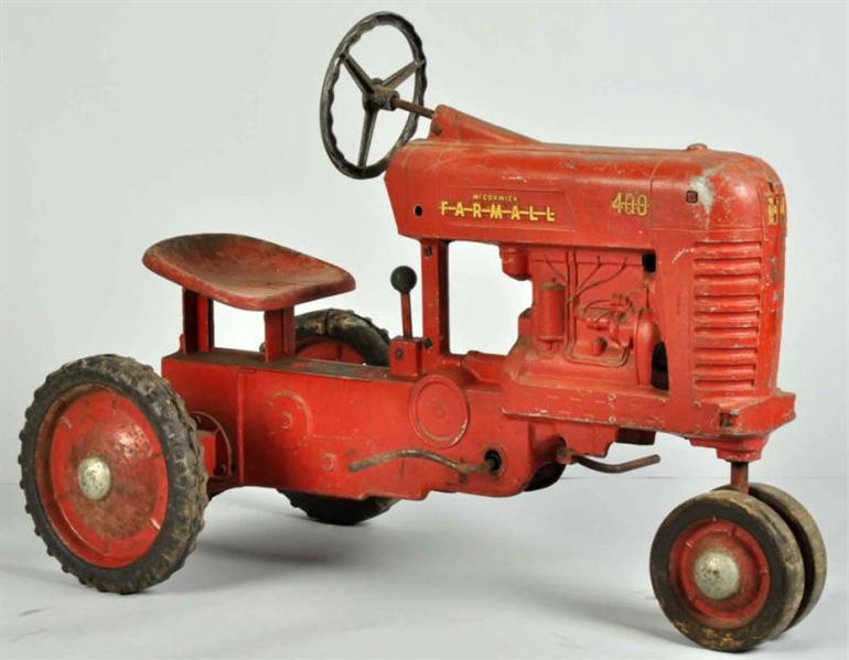 PRESSED STEEL MCCORMICK FARMALL PEDAL TRACTOR TOY 