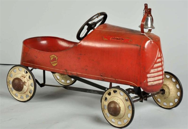 PRESSED STEEL GARTON FIRE CAPTAINS PEDAL CAR TOY 