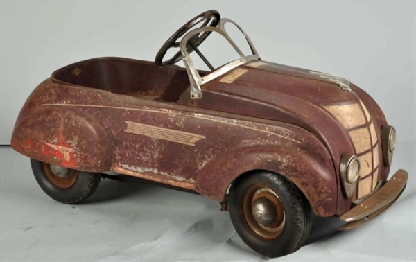 STEELCRAFT CHRYSLER AIRFLOW PEDAL CAR TOY.        