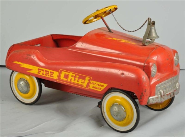 PRESSED STEEL MURRAY COMET FIRE CHIEF PEDAL CAR.  