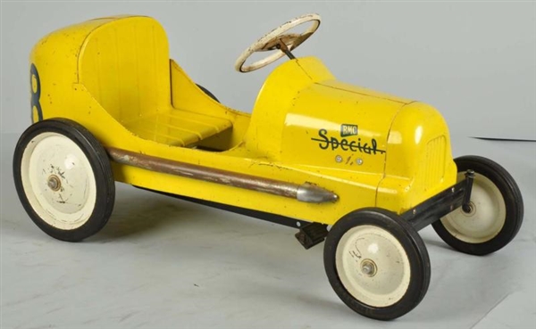 PRESSED STEEL BMC 8-BALL SPECIAL RACER PEDAL CAR. 