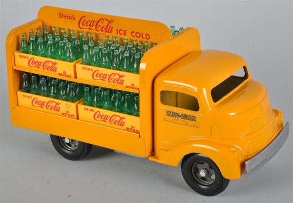COCA-COLA SMITH-MILLER YELLOW TRUCK TOY.          