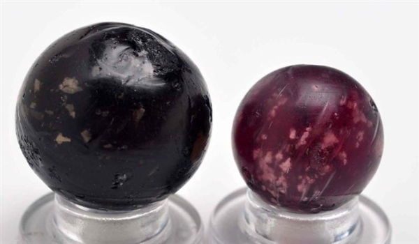 LOT OF 2: MICA MARBLES.                           