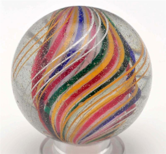 LARGE 3-STAGE SOLID CORE SWIRL MARBLE.            