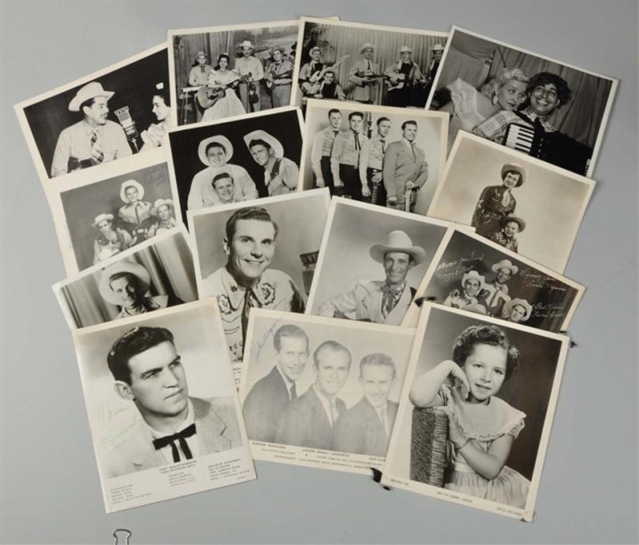 SCRAPBOOK OF COUNTRY MUSIC STAR PHOTOS.           