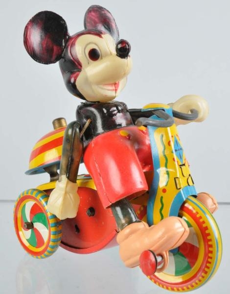 LINEMAR WALT DISNEY MICKEY MOUSE TRICYCLE TOY.    