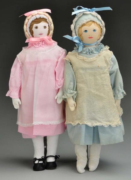 LOT OF 2: CLOTH “POLLY HECKEWELDER” DOLLS.        