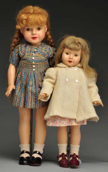LOT OF 2: DEWEES COCHRAN COMPOSITION DOLLS.       