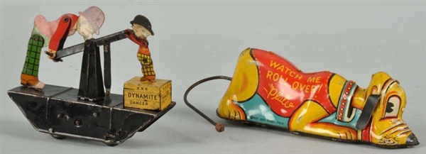 LOT OF 2: TIN LITHO MARX CHARACTER WIND-UP TOYS.  