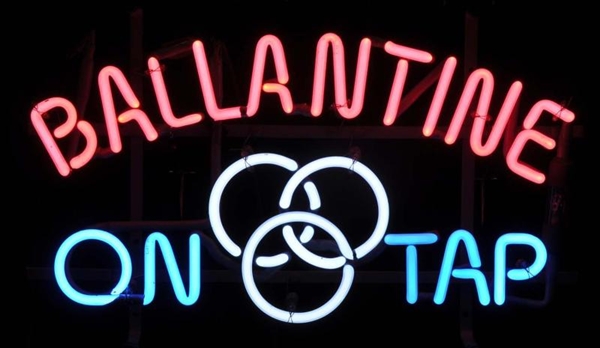 BALLANTINE 3-R ON TAP NEON SIGN.                  