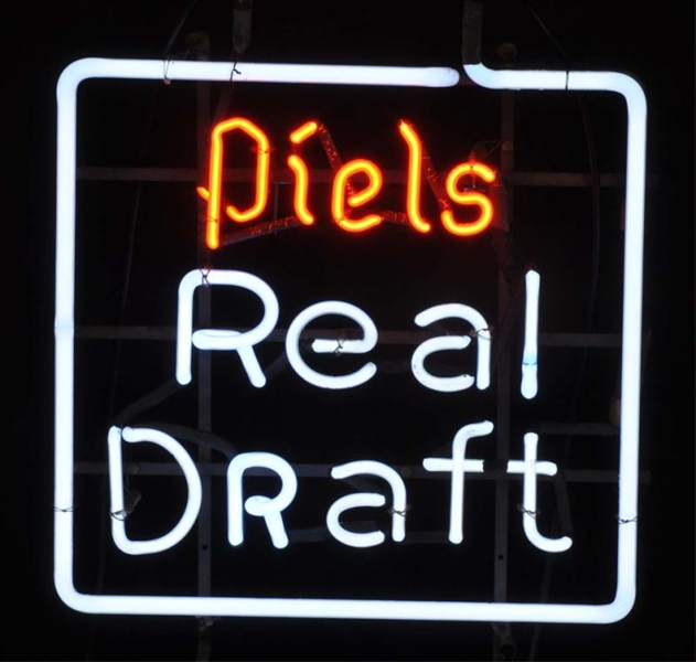 PIELS REAL DRAFT BORDER NEON SIGN.                
