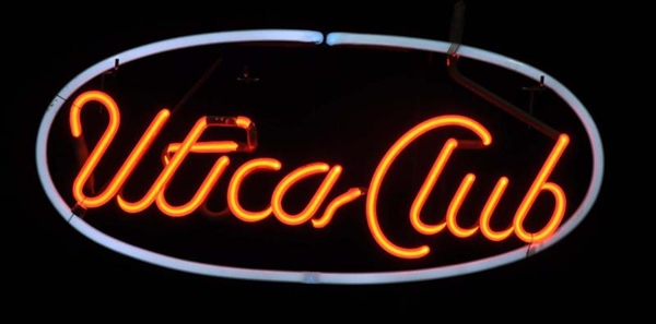 UTICA CLUB NEON SIGN.                             