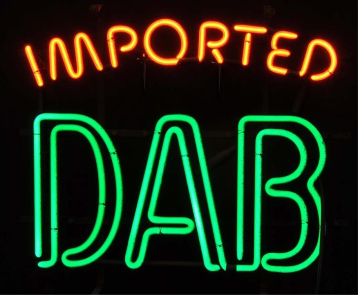 DAB IMPORTED NEON SIGN.                           