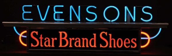 EVENSONS CAN NEON SIGN.                           