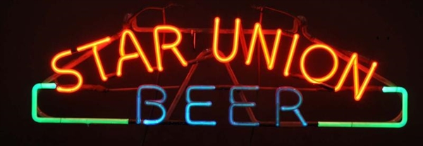STAR UNION BEER NEON SIGN.                        