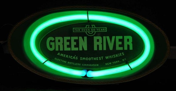 GREEN RIVER CAN NEON SIGN.                        