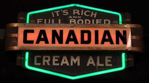 CANADIAN CAN NEON SIGN.                           