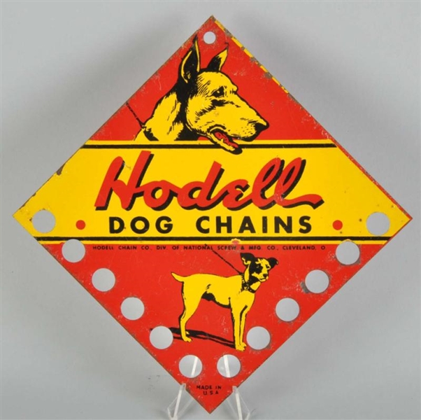 HODELL DOG CHAINS DISPLAY SIGN.                   