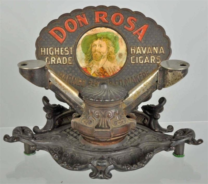 CAST IRON DON ROSA HIGHEST GRADE CIGAR CUTTER.    