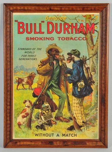 REPRODUCTION BULL DURHAM TOBACCO POSTER.          