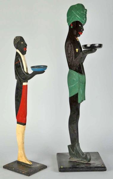 LOT OF 2: AFRICAN AMERICAN ASHTRAY STANDS.        