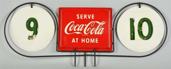 METAL & IRON COCA-COLA GROCERY STORE AISLE MARKER 