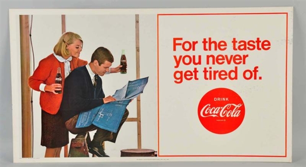 LOT OF 3: CARDBOARD COCA-COLA POSTERS.            