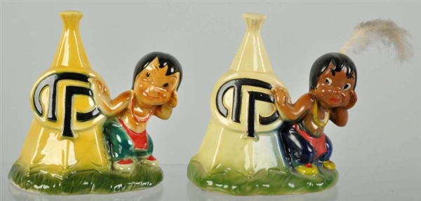 LOT OF 2: CERAMIC THOMPSON PRODUCTS BANKS.        