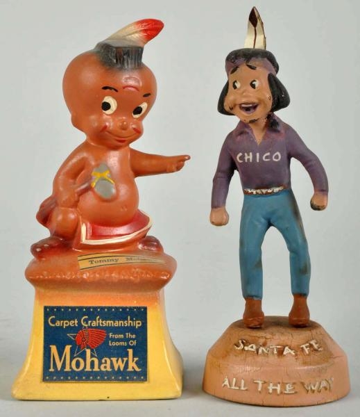 LOT OF 2: ADVERTISING STATUES.                    