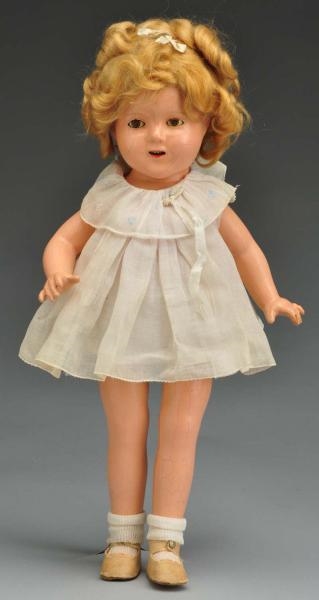 IDEAL COMPOSITION “SHIRLEY TEMPLE” DOLL.          