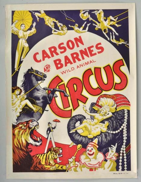 LOT OF 4: PAPER CIRCUS POSTERS.                   
