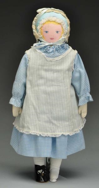 VINTAGE CLOTH MORAVIAN “POLLY HECKEWELDER" DOLL.  