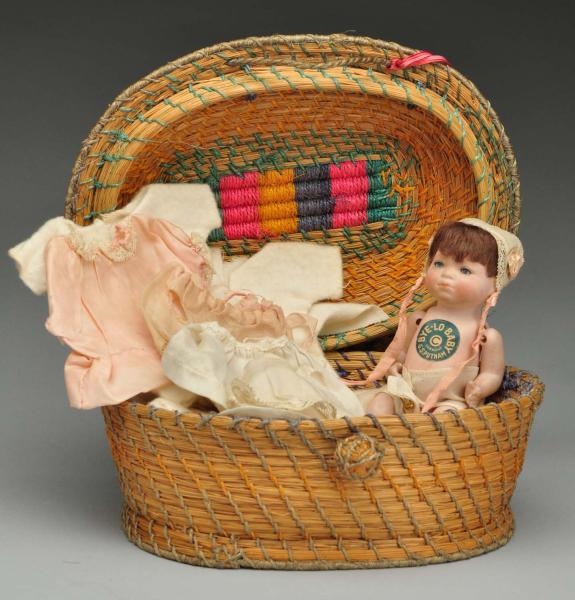 ALL-BISQUE “BYE-LO BABY” DOLL.                    